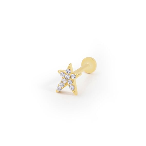Taşlı Yıldız Piercing