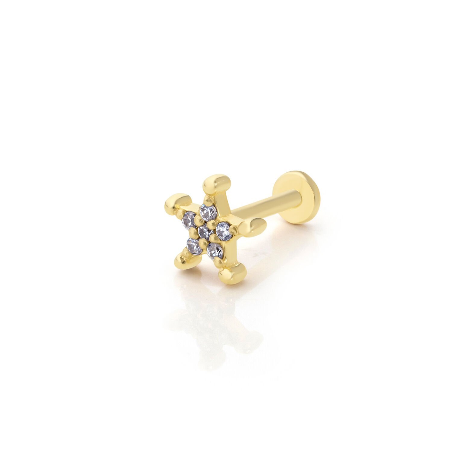 Taşlı Yıldız Piercing