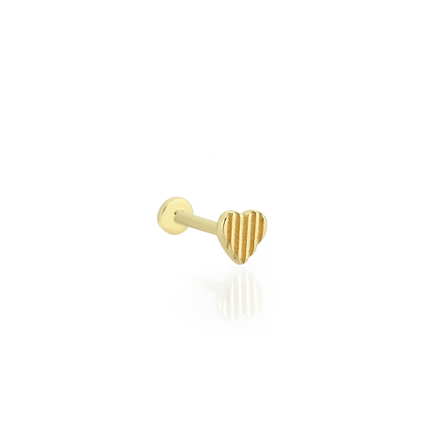 Çizgili Kalp Piercing