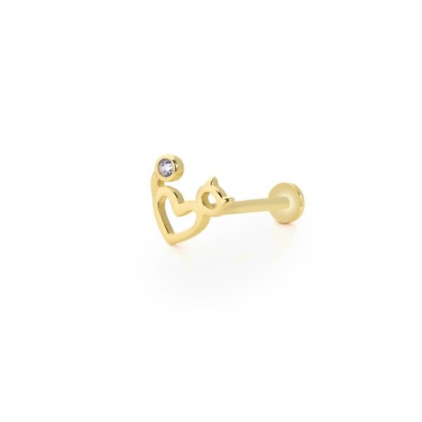 Kedili Kalp Piercing
