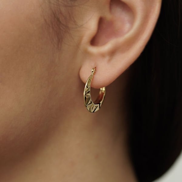 Desenli Füzyon Küpe