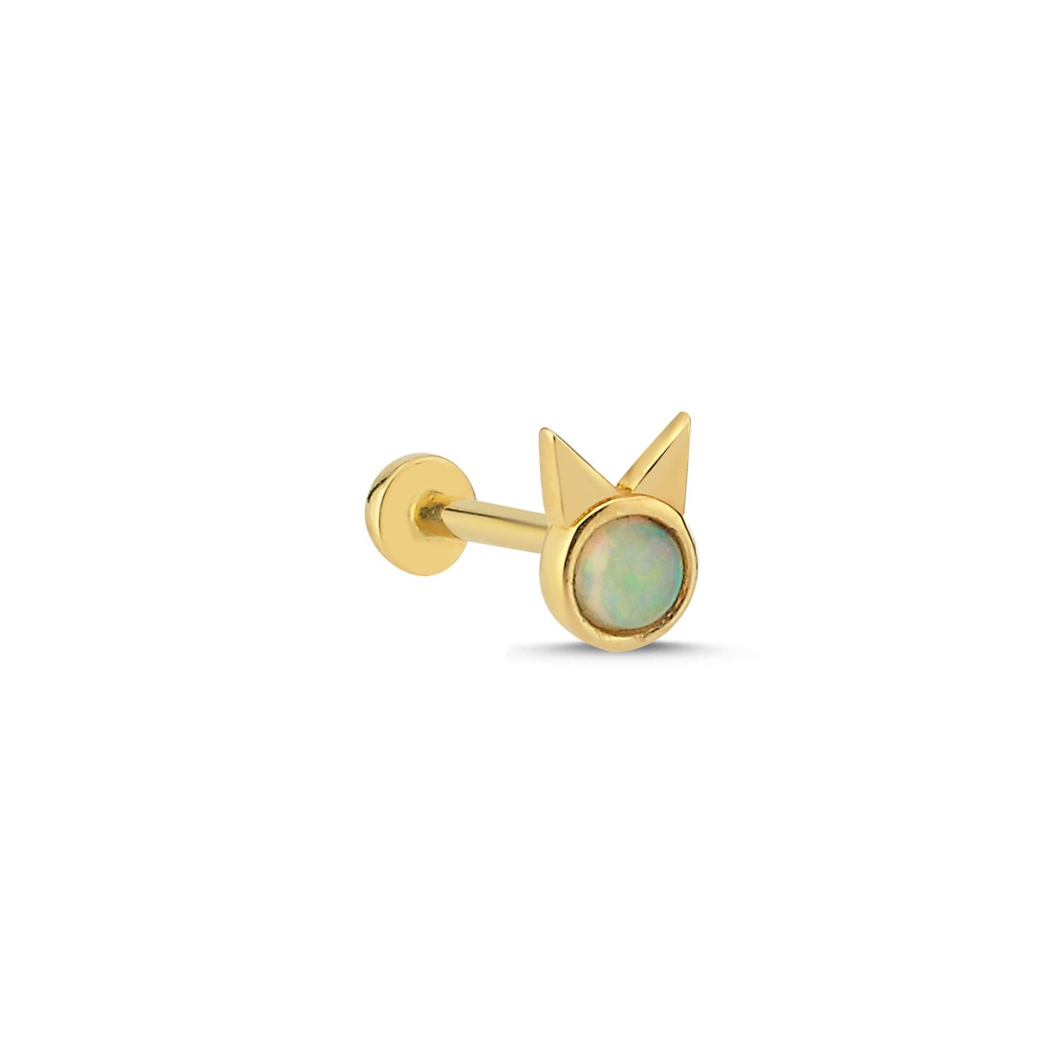Kedi Kulağı Figürlü Piercing