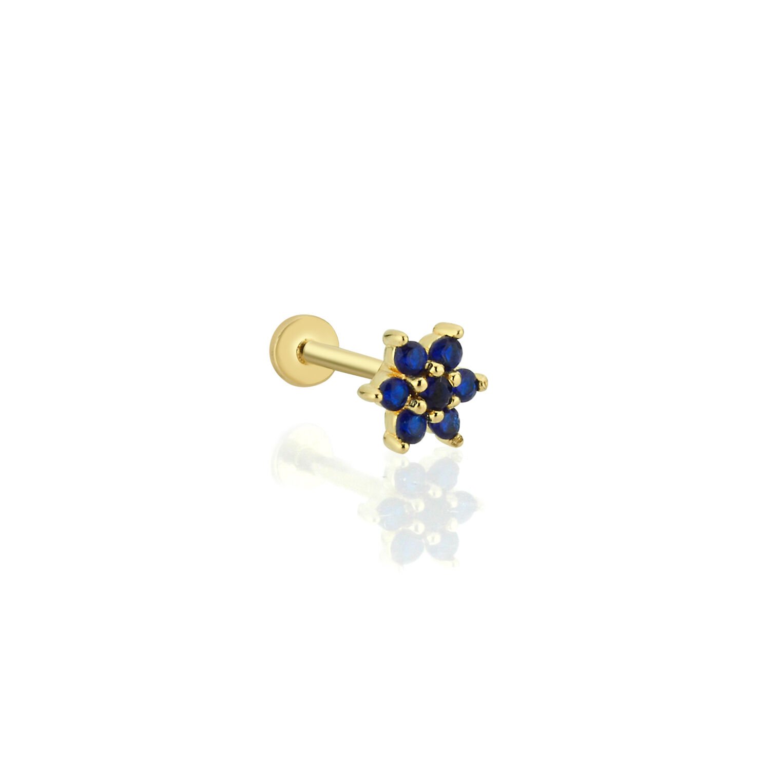 Mavi Çiçek Piercing