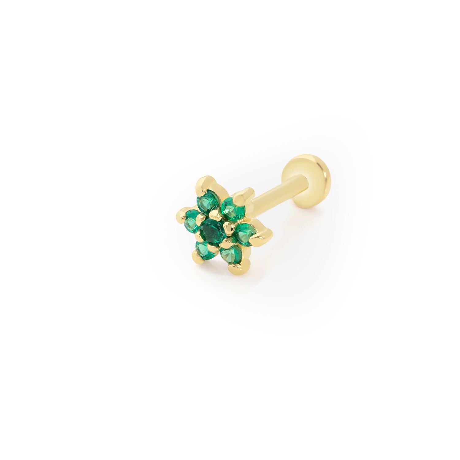 Yeşil Çiçek Piercing