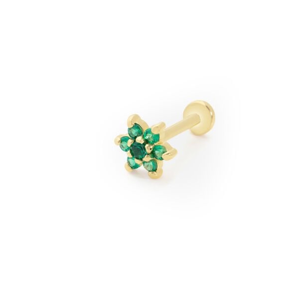 Yeşil Çiçek Piercing