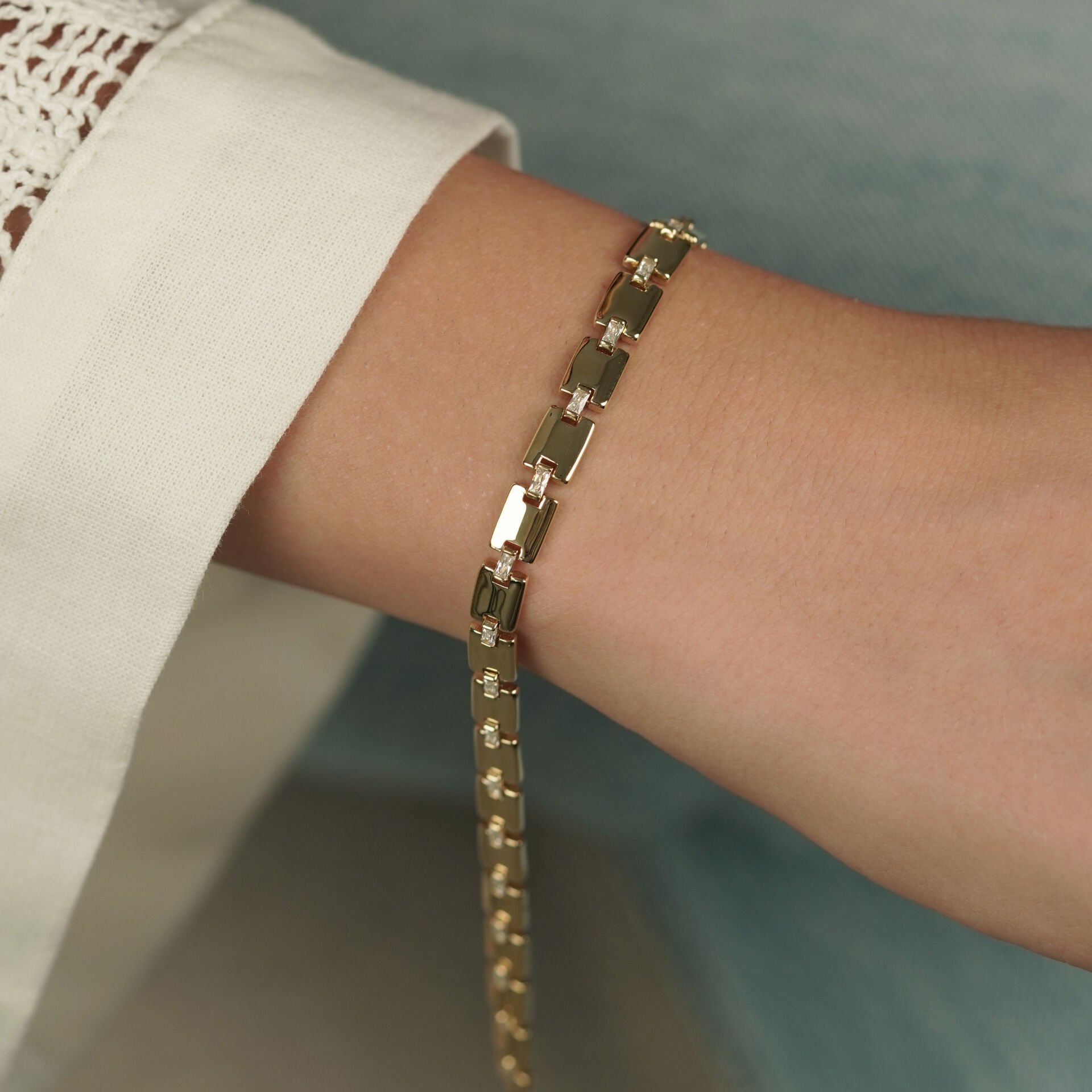 Taşlı Brick Bileklik