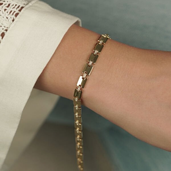 Taşlı Brick Bileklik